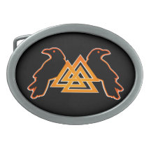 Boucle de ceinture d'Odins Ravens