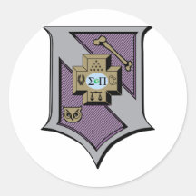 Bouclier 4-Color du sigma pi Autocollants