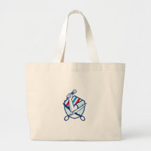 Bouclier de ciseaux de brosse de participation de  sac fourre-tout
