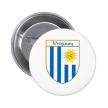 Bouclier de drapeau de l'Uruguay Badge
