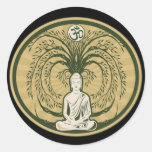Bouddha sous l'arbre de Bodhi Autocollants