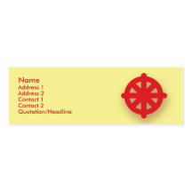 Bouddhisme - maigre cartes de visite personnelles