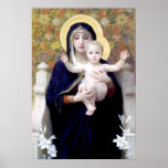 Bouguereau - Au Lys van La Vierge Posters