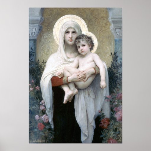 Bouguereau - de Rozen van La Madone aux Posters
