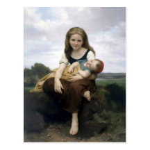 Bouguereau - La Soeur Ainee Cartes Postales