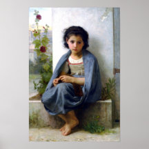 Bouguereau - La Tricoteuse Posters
