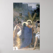 Bouguereau - Rencontre SA Mère du Jésus-Christ Affiches