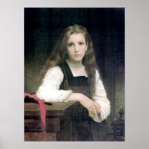 Bouguereau - Tricoteuse Plaat