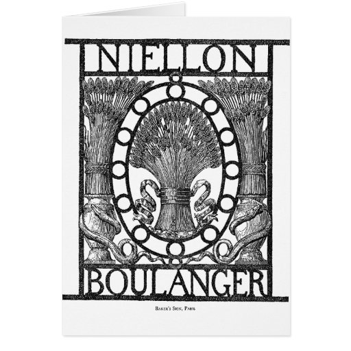 Boulangerie de Boulanger de Français Carte