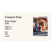 Boulangerie de Greenwich Village Cartes De Visite Professionnelles