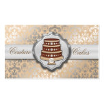 Boulangerie étincelante de gâteau de damassé de co carte de visite