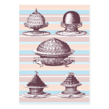 Boulangerie vintage élégante de pâtisseries frança modèles de cartes de visite