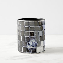Boule argentée de disco tasse