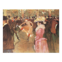 Boule chez le Moulin rouge par Toulouse Lautrec Invitations