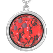 Boule de bowling rouge bijouterie