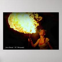 Boule de feu avec Alli A. Poster