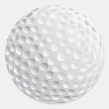 Boule de golf adhésifs ronds