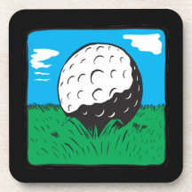 Boule de golf dessous-de-verre
