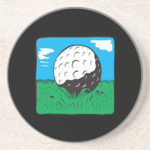Boule de golf dessous de verres