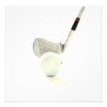Boule de golf et invitation de club