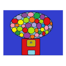 boule de gomme cartes postales