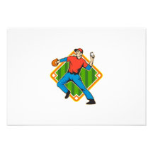 Boule de lancement de broc de joueur de baseball invitation personnalisée