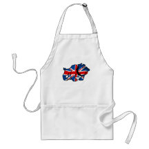 Bouledogue d'Union Jack Tabliers