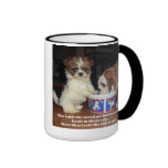 Bouledogue et chiot anglais de Shih Tzu Tasse
