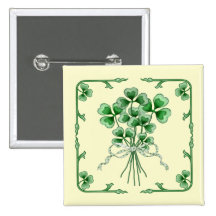 Bouquet 2 de shamrock badges avec agrafe