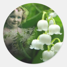 Bouquet blanc doux de fleur de Bell du muguet Autocollant