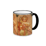 Bouquet d'Alphonse (Alfons) Mucha Tasse