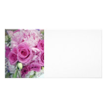 Bouquet de mariage modèle pour photocarte
