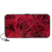 Bouquet de roses rouges haut-parleurs iPod