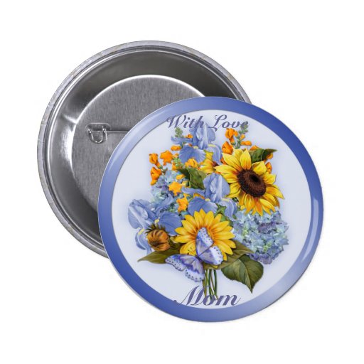 Bouquet d'été - maman badges