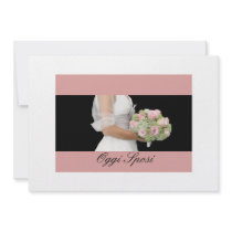 bouquet nuptiale de faire-part de mariage italien