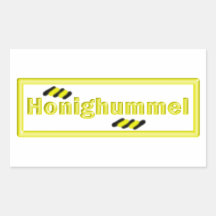 Bourdon de miel autocollants rectangulaires