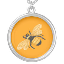 BOURDON SUR LE JAUNE D'OR PENDENTIFS
