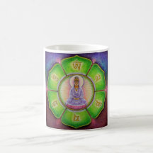 Bourdonnement de Kuan Yin "OM Mani Padme " Mugs À Café