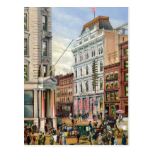 Bourse de New York 1882 Carte Postale