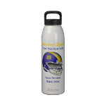 Bouteille bleue de liberté de casque de football d