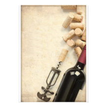 Bouteille de vin cartons d'invitation
