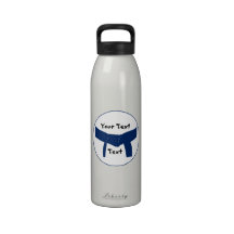 Bouteille d'eau bleu-foncé de ceinture d'arts mart
