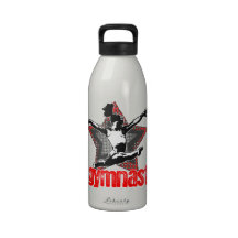 Bouteille d'eau de gymnaste d'étoile (en rouge)