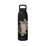 Bouteille d'eau espiègle mignonne de loup de bande bouteilles
