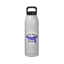 Bouteille d'eau pourpre de ceinture d'arts martiau