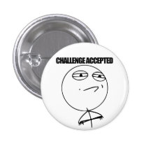 Bouton admis par défi badge avec épingle