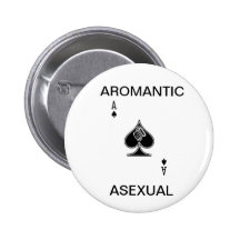 Bouton asexuel d'Aromantic Badges