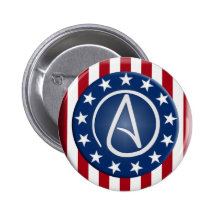 Bouton athée de patriote badges