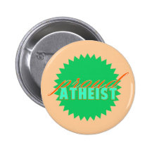 Bouton athée fier badge avec épingle