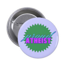 Bouton athée fier badges avec agrafe